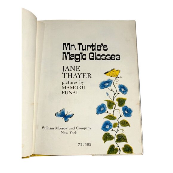Jane Thayer Mr. Turtle’s Magic Glasses Hardcover Vintage Children’s Book - Picture 3 of 3